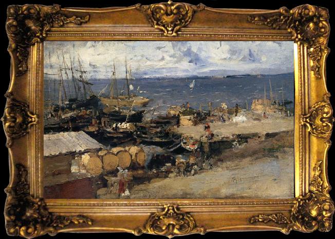 framed  Konstantin Korovin Port, Ta026